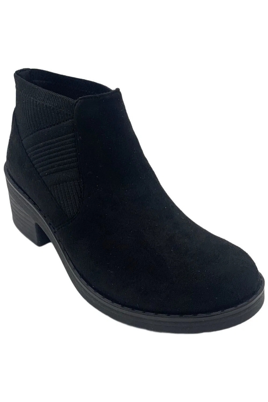 LifeStride Women's Outlook Knit Ankle Boot Black - Wide
